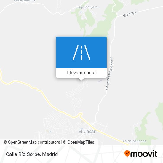 Mapa Calle Río Sorbe