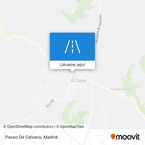 Mapa Paseo De Calvario
