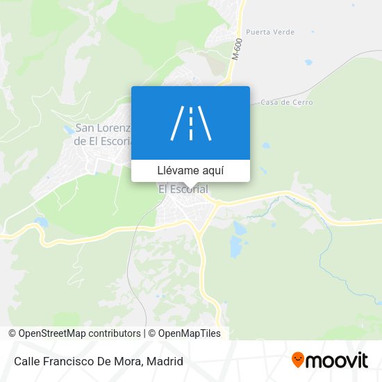 Mapa Calle Francisco De Mora