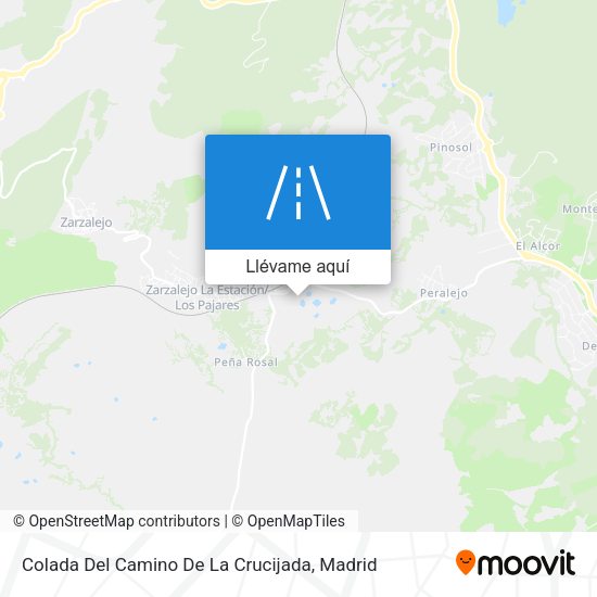 Mapa Colada Del Camino De La Crucijada