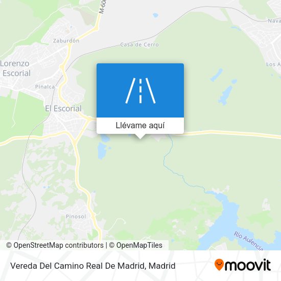 Mapa Vereda Del Camino Real De Madrid