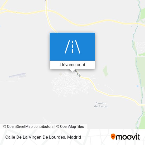 Mapa Calle De La Virgen De Lourdes