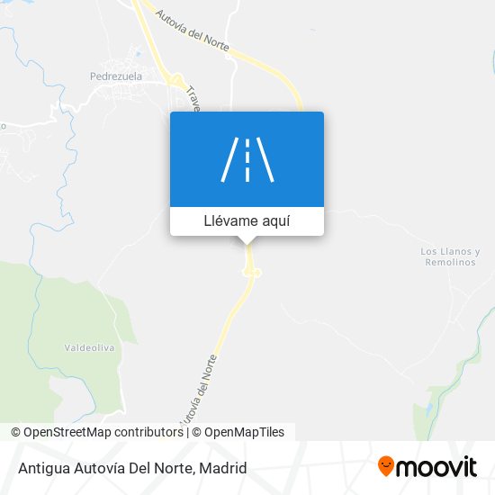 Mapa Antigua Autovía Del Norte