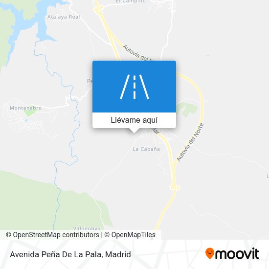 Mapa Avenida Peña De La Pala