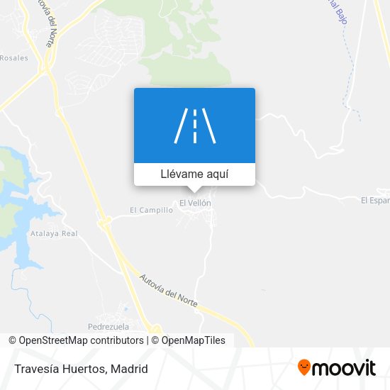 Mapa Travesía Huertos