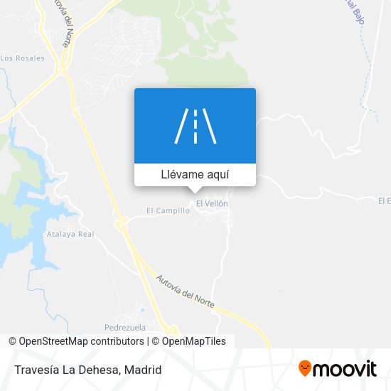 Mapa Travesía La Dehesa