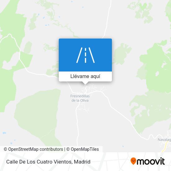 Mapa Calle De Los Cuatro Vientos