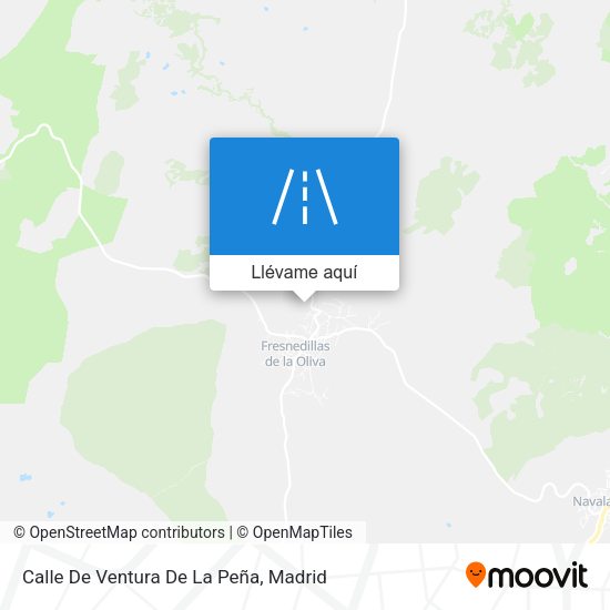 Mapa Calle De Ventura De La Peña