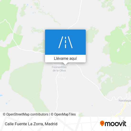Mapa Calle Fuente La Zorra
