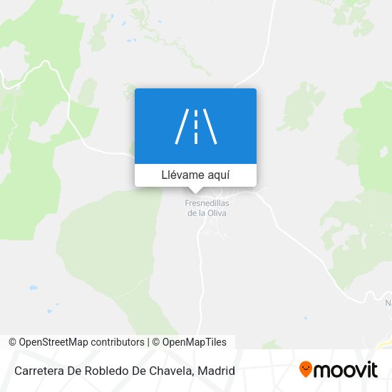 Mapa Carretera De Robledo De Chavela