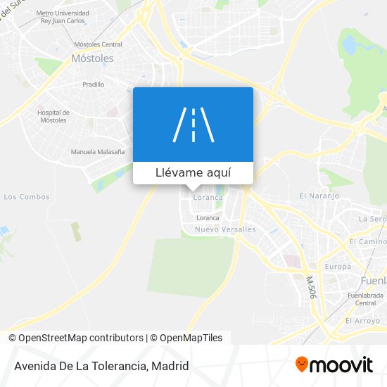 Mapa Avenida De La Tolerancia