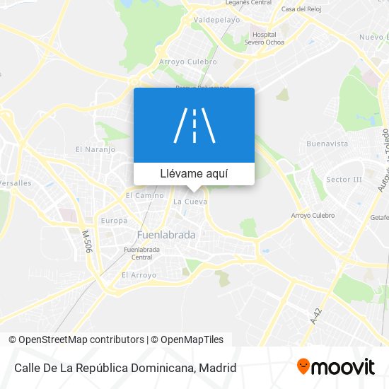 Mapa Calle De La República Dominicana