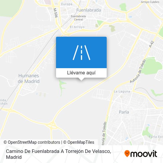 Mapa Camino De Fuenlabrada A Torrejón De Velasco