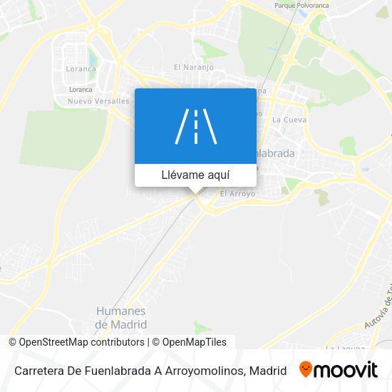 Mapa Carretera De Fuenlabrada A Arroyomolinos