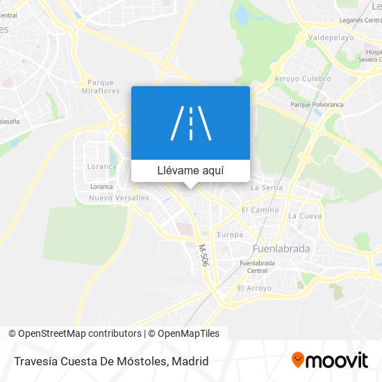 Mapa Travesía Cuesta De Móstoles