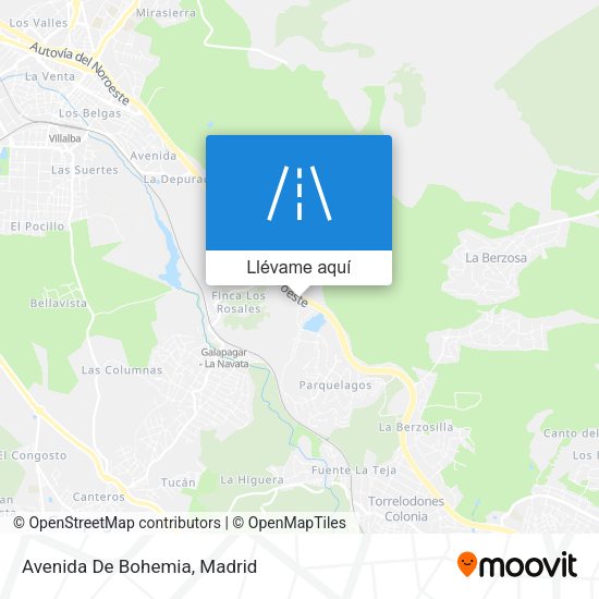 Mapa Avenida De Bohemia