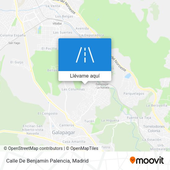 Mapa Calle De Benjamín Palencia