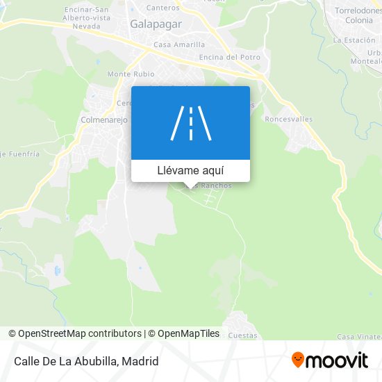Mapa Calle De La Abubilla