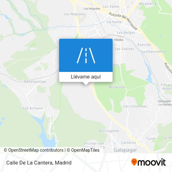Mapa Calle De La Cantera