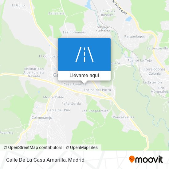 Mapa Calle De La Casa Amarilla