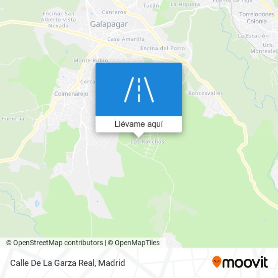 Mapa Calle De La Garza Real