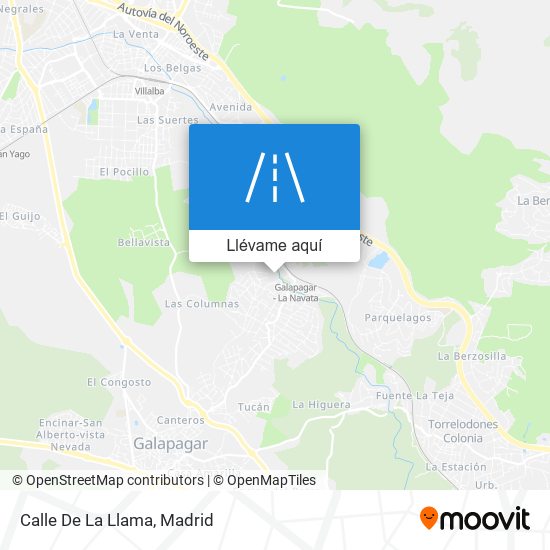 Mapa Calle De La Llama