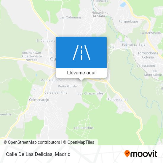 Mapa Calle De Las Delicias