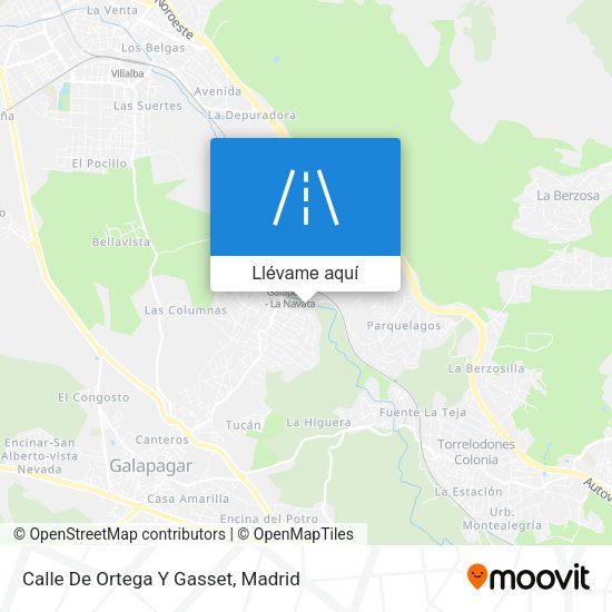 Mapa Calle De Ortega Y Gasset