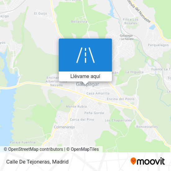Mapa Calle De Tejoneras