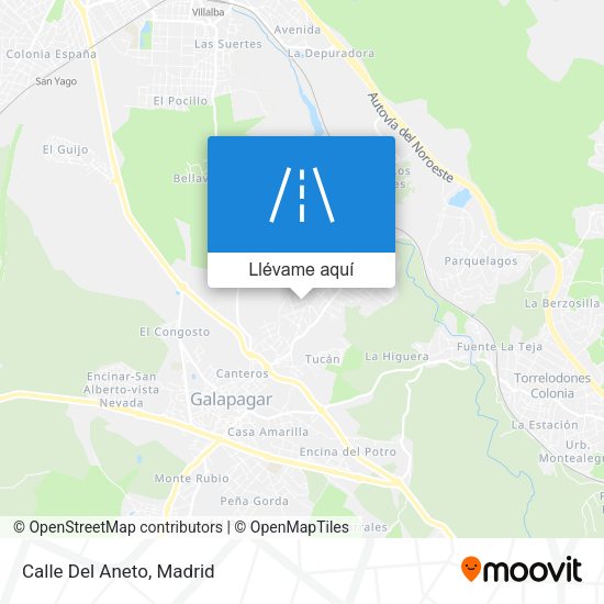 Mapa Calle Del Aneto