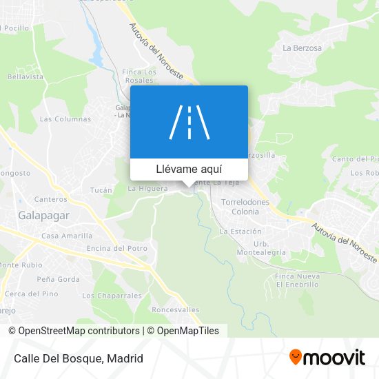 Mapa Calle Del Bosque