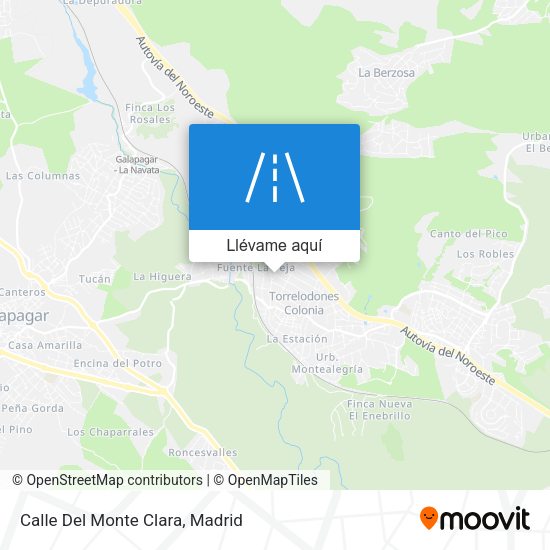 Mapa Calle Del Monte Clara
