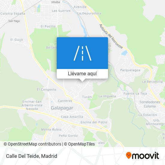 Mapa Calle Del Teide