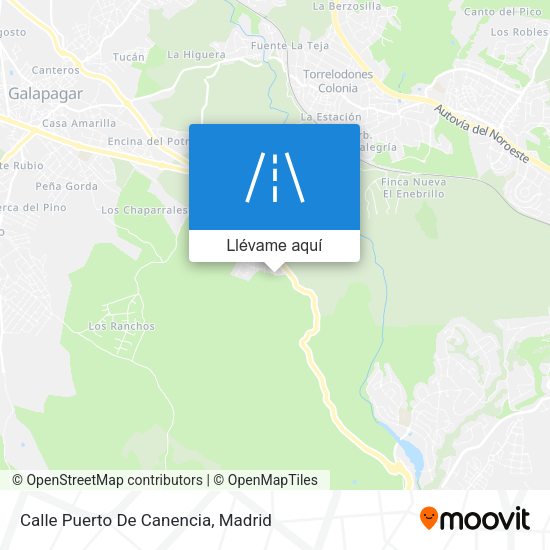 Mapa Calle Puerto De Canencia