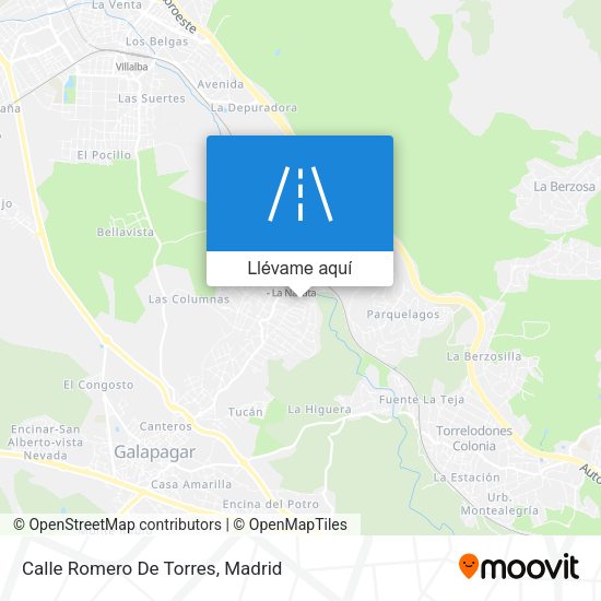 Mapa Calle Romero De Torres