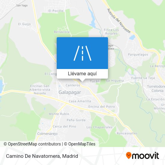 Mapa Camino De Navatornera