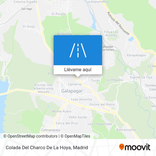 Mapa Colada Del Charco De La Hoya