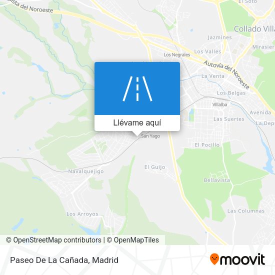 Mapa Paseo De La Cañada