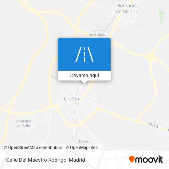 Mapa Calle Del Maestro Rodrigo