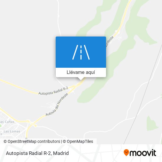 Mapa Autopista Radial R-2