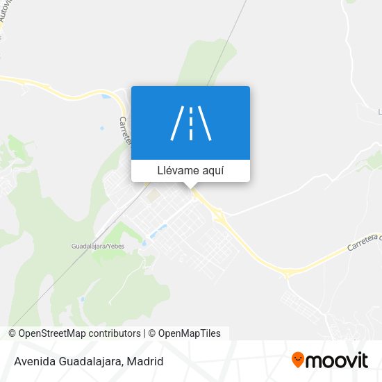 Mapa Avenida Guadalajara