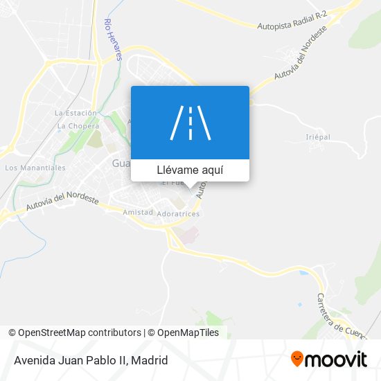 Mapa Avenida Juan Pablo II