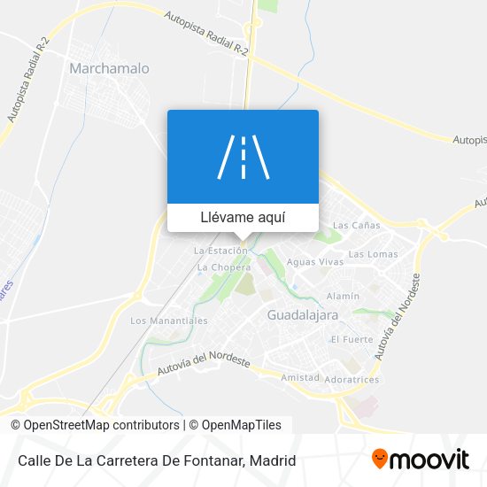 Mapa Calle De La Carretera De Fontanar