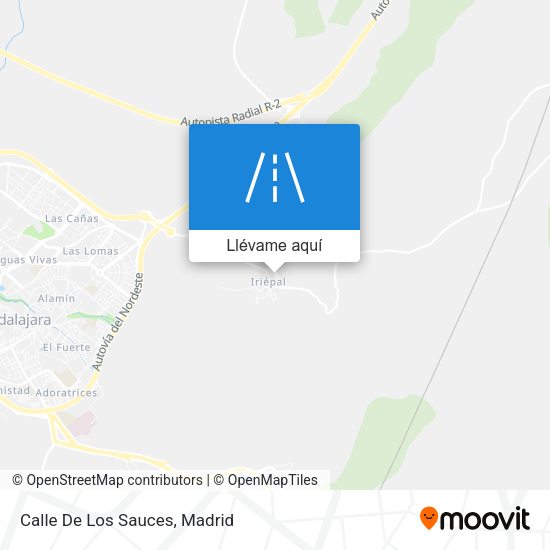 Mapa Calle De Los Sauces