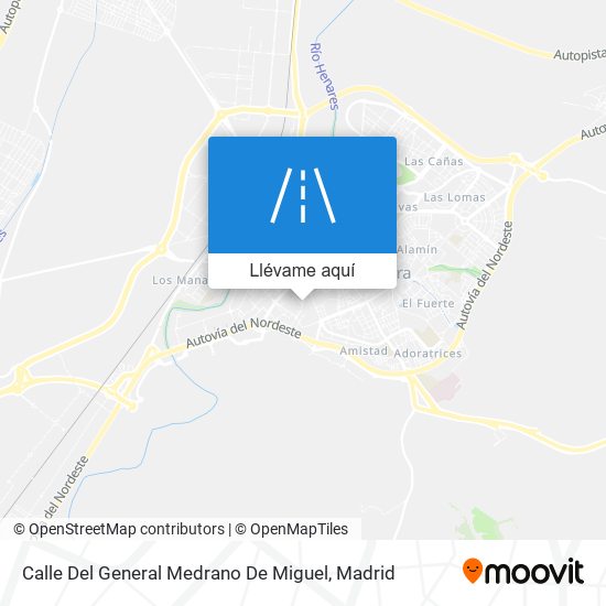 Mapa Calle Del General Medrano De Miguel