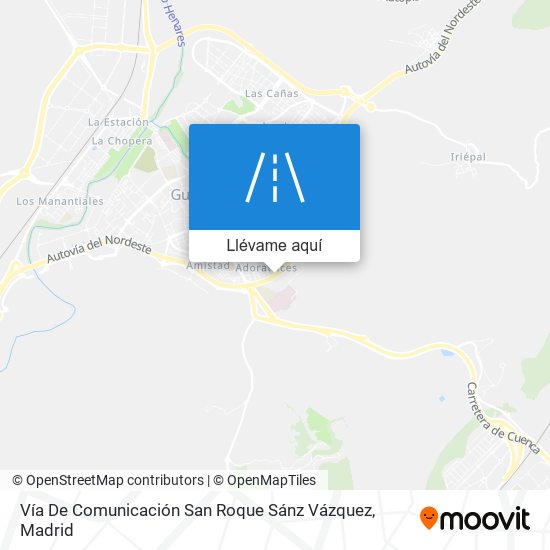 Mapa Vía De Comunicación San Roque Sánz Vázquez