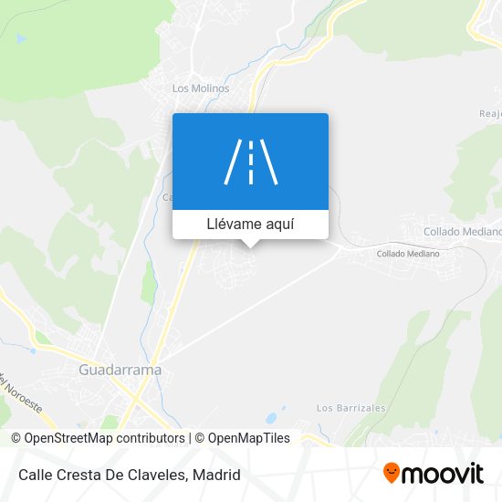 Mapa Calle Cresta De Claveles