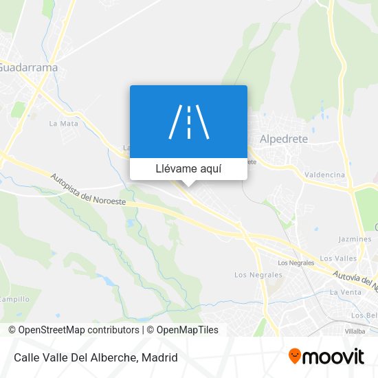 Mapa Calle Valle Del Alberche