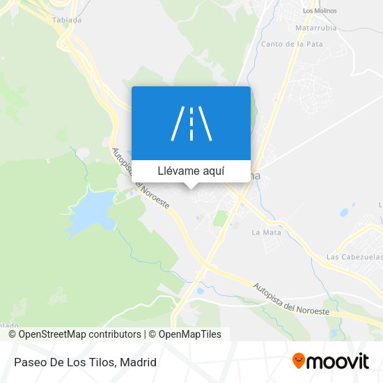 Mapa Paseo De Los Tilos