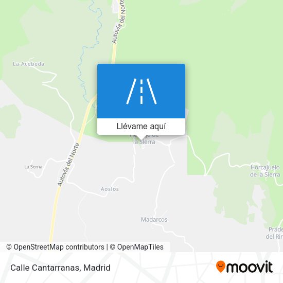 Mapa Calle Cantarranas